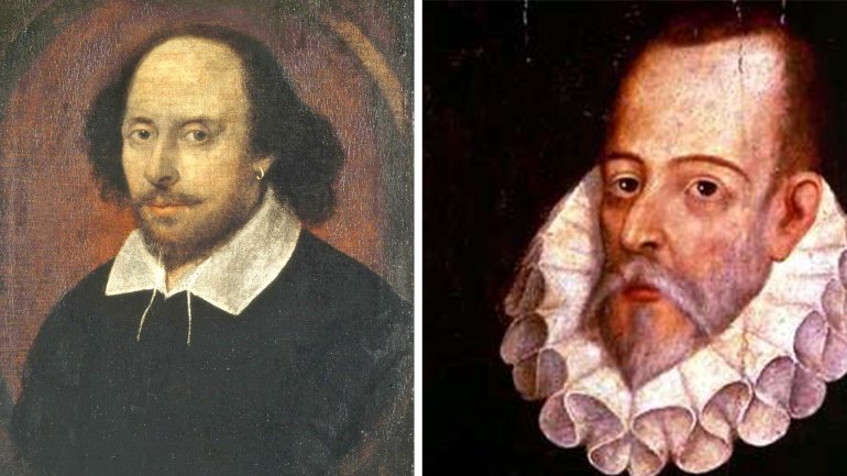 William Shakespeare y Miguel de Cervantes